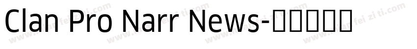 Clan Pro Narr News字体转换